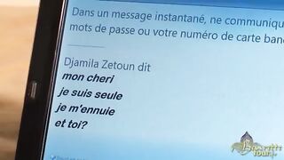 Szexy fiatal arab csaj szopja a brét