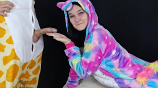 Kate Koss - Cosplayes kisasszony dákót szop