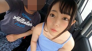 Méretes szemek és apró test! 147 cm-es osaka mini kisasszony cumizza és kézimunkázza a pélót vezetés közben
