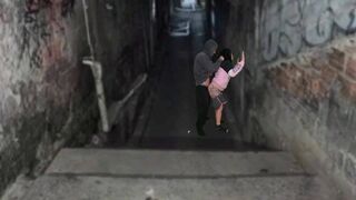 Csoki kurva rendesen bekúrva a favela domb urával a funk tánc után